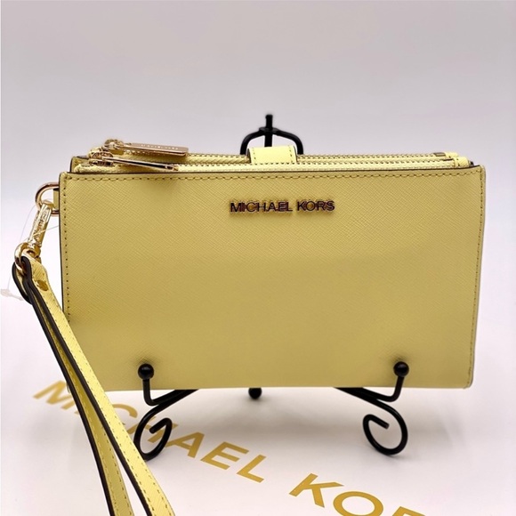 Michael Kors Wallet Wristlet Phone Case Buttercup - Picture 5 of 11